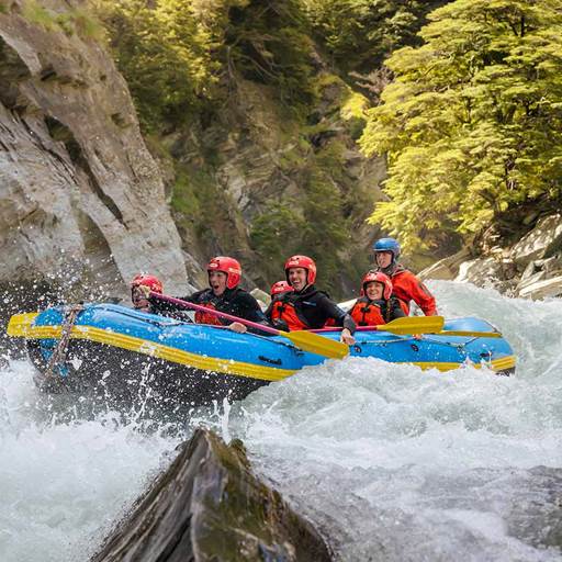 White water rafting on shotover river